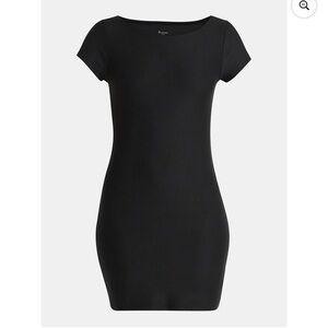 No Boundaries Scoop Neck Mini Dress with Short Sleeves, Women’s Small